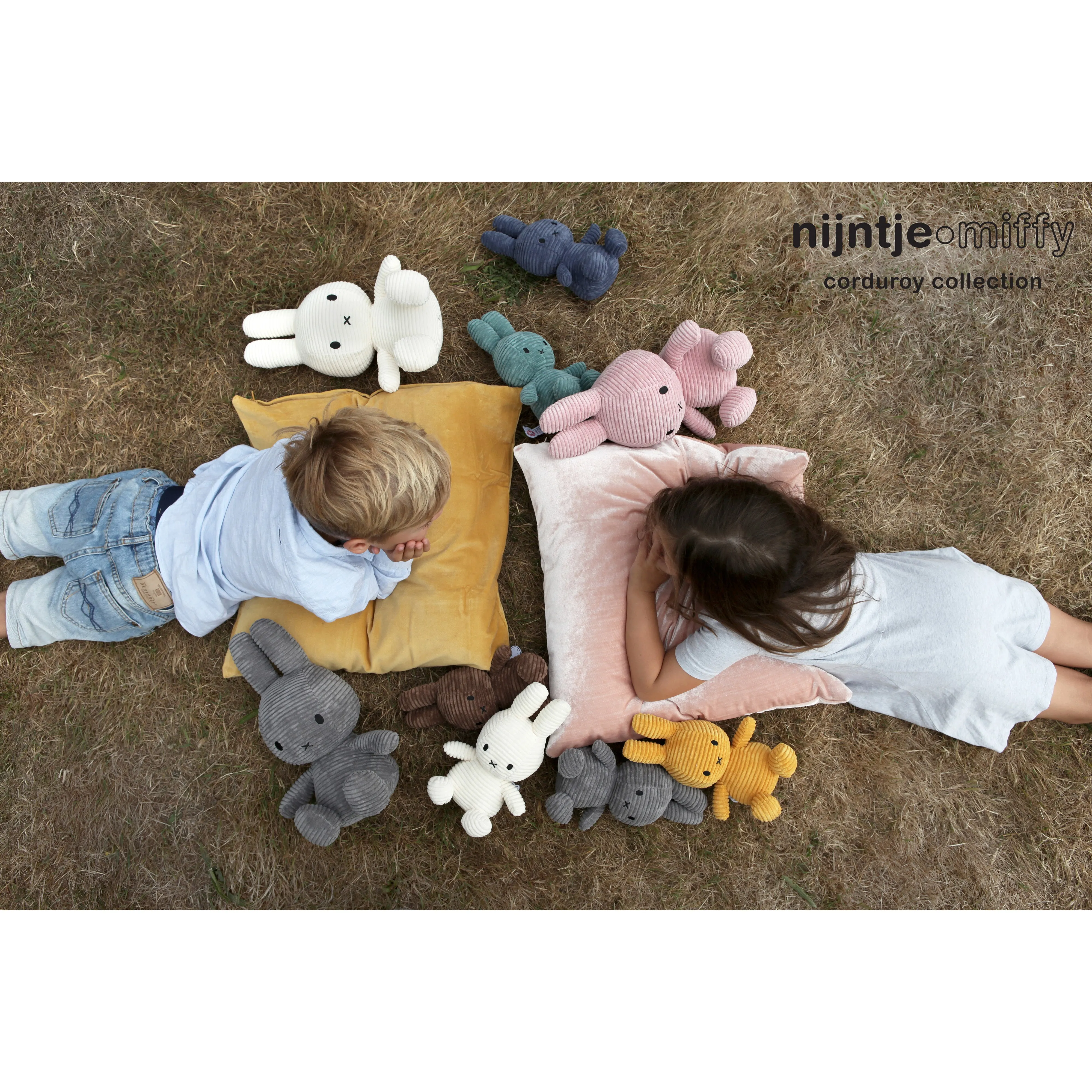 Miffy Sitting Corduroy Bubblegum Pink - 23cm
