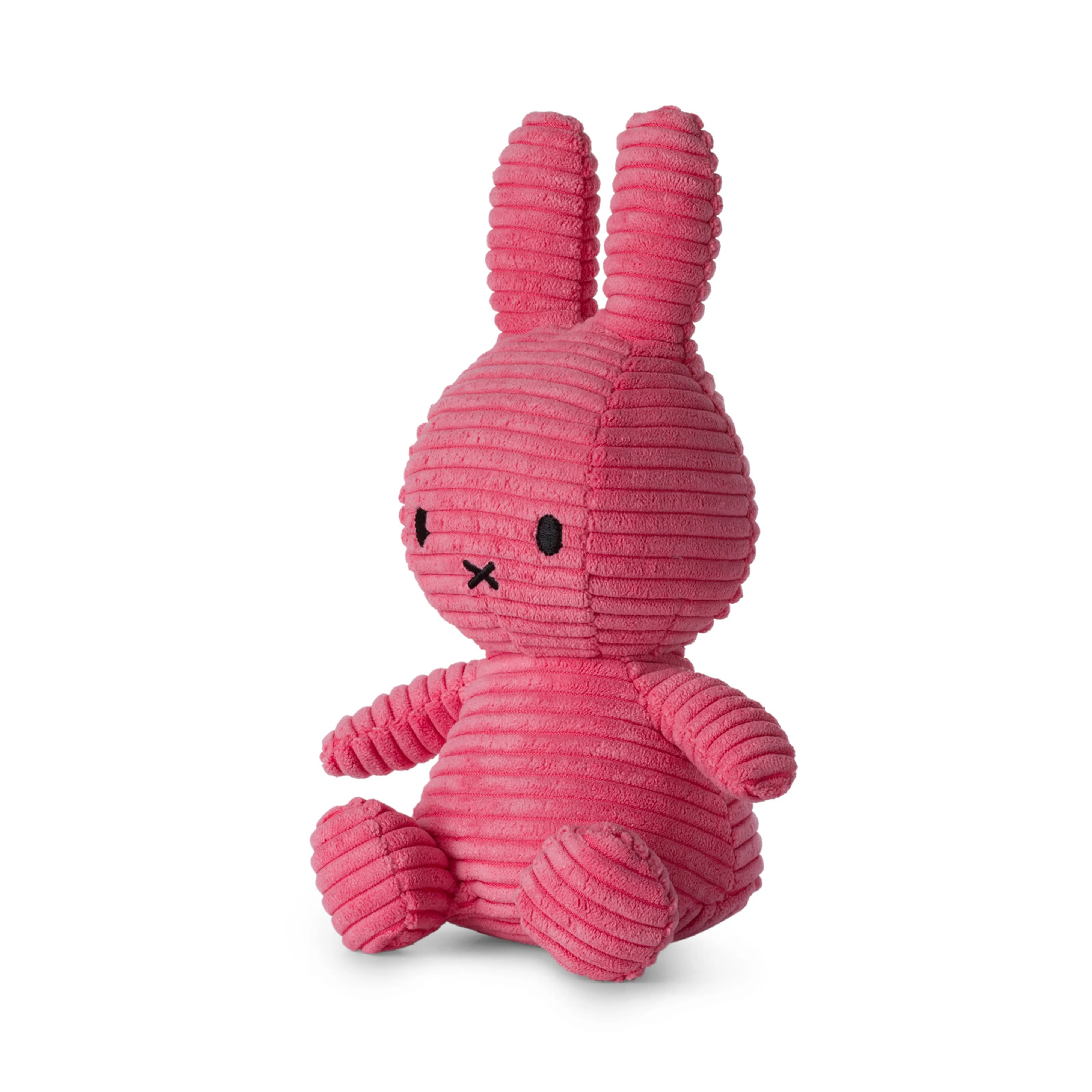 Miffy Sitting Corduroy Bubblegum Pink - 23cm