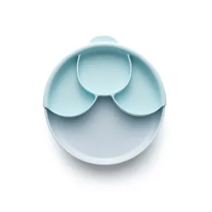 Miniware Healthy Meal Set - PLA Smart Divider Suction Plate   Silicone Divider in Aqua
