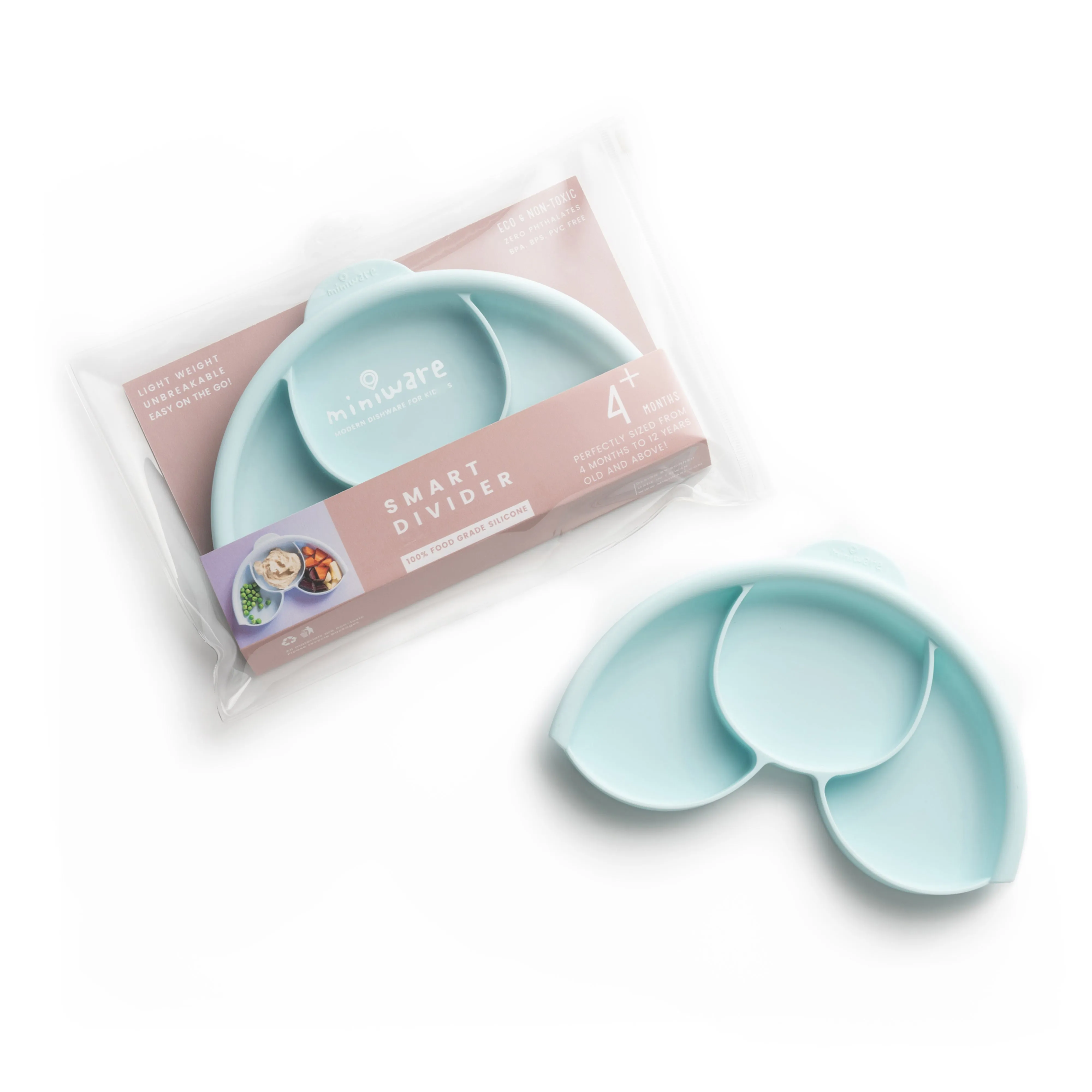 Miniware Silicone Smart Divider in Mint