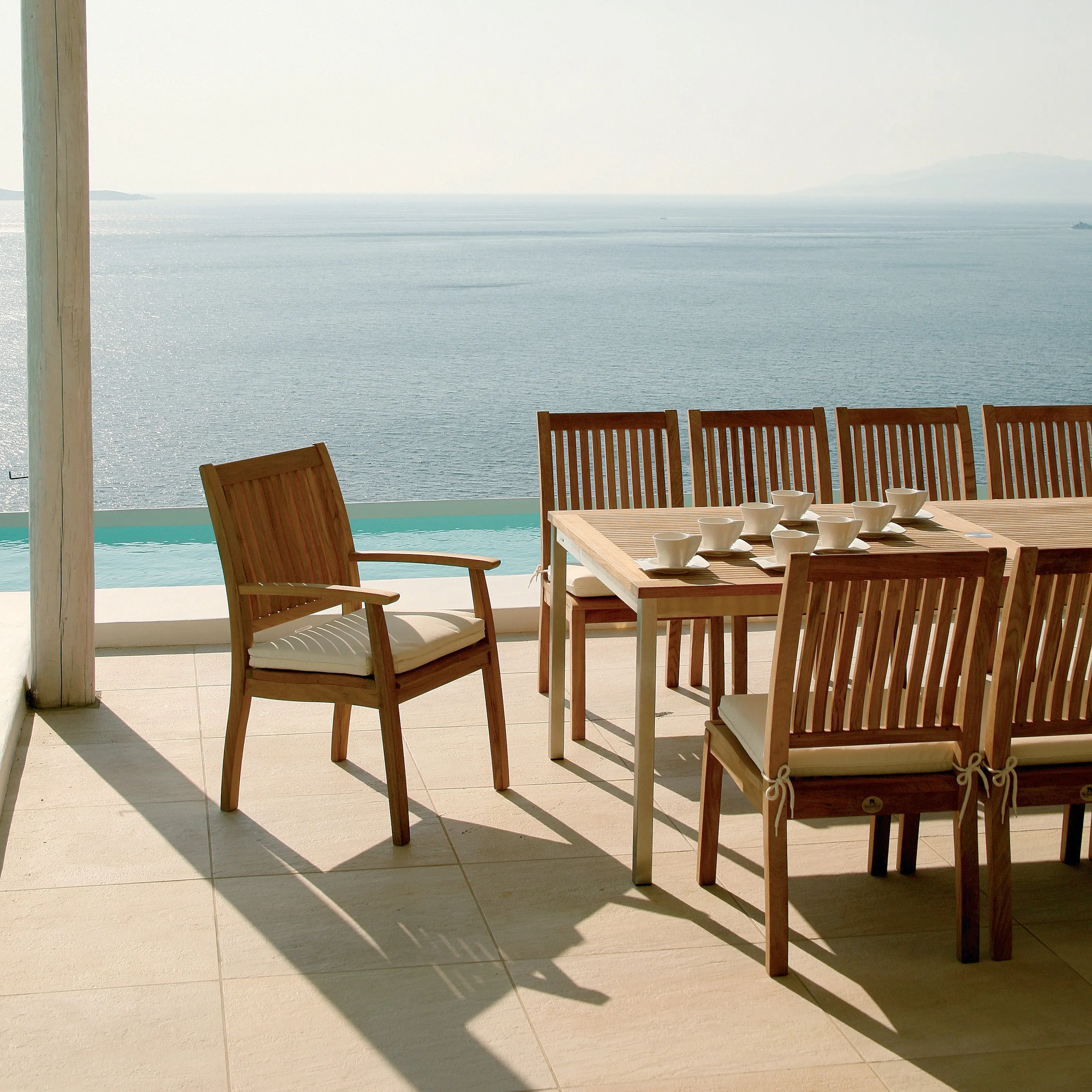Monaco Teak Side Chair
