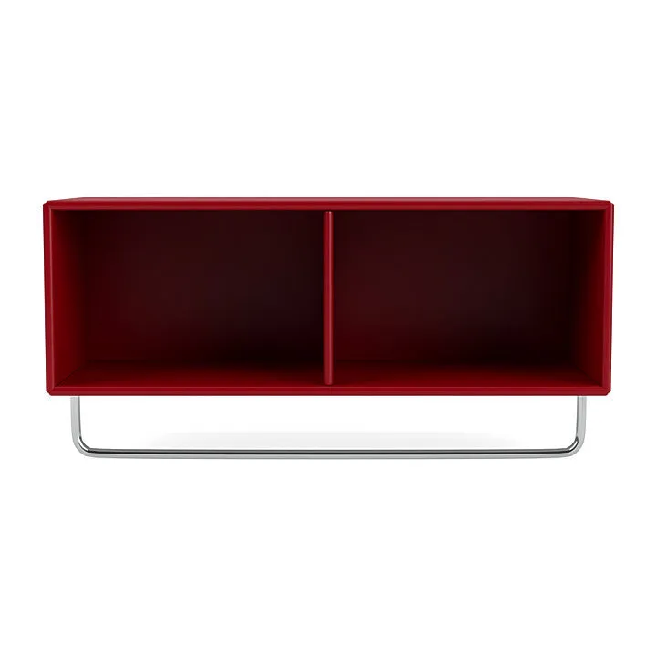 Montana Coat Shelf With Clothes Rack, Beetroot Red