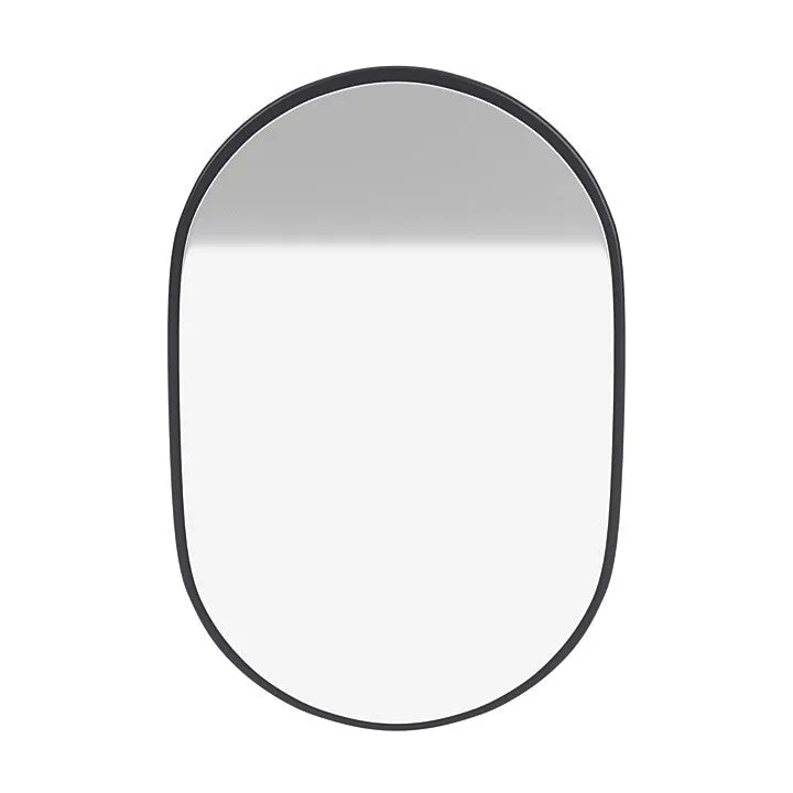 Montana Look Oval Mirror, Anthracite