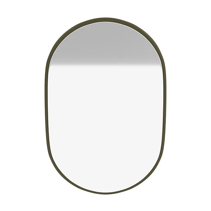 Montana Look Oval Mirror, Oregano Green