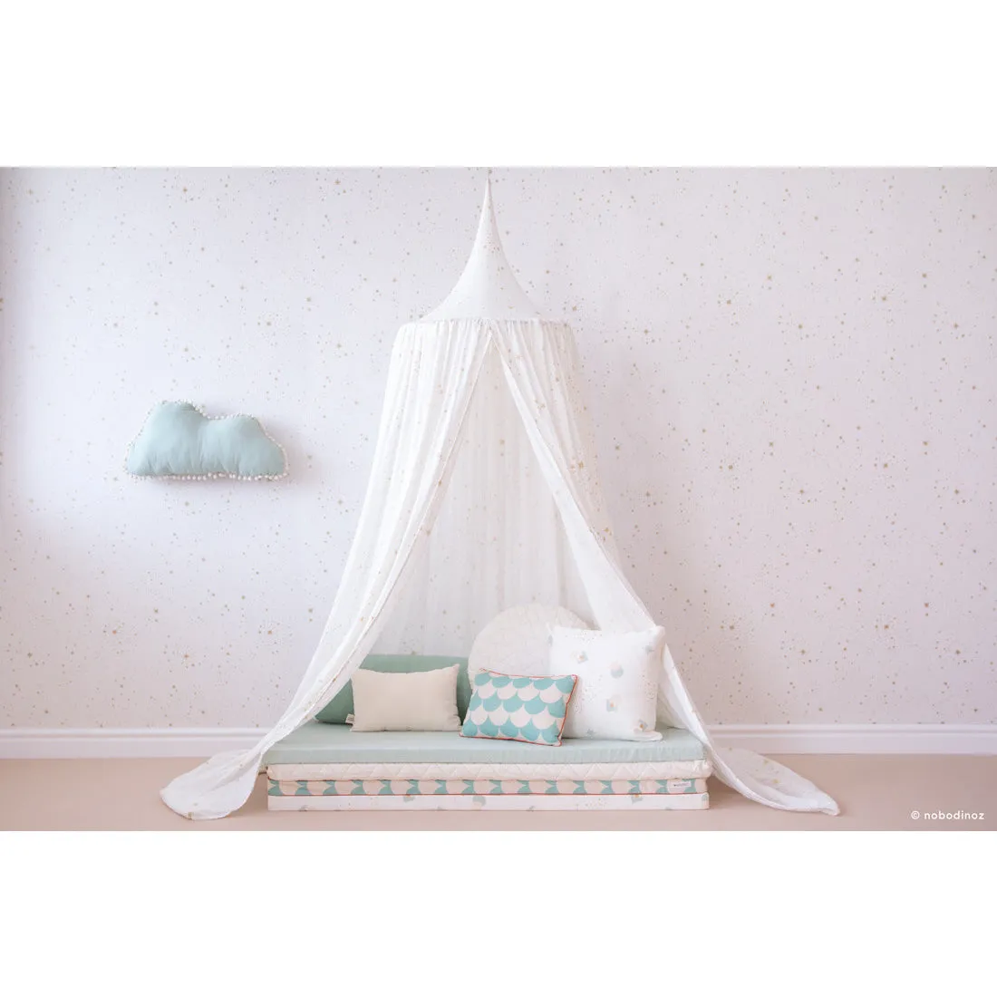 nobodinoz Canopy Amour Stella Gold Stella/White