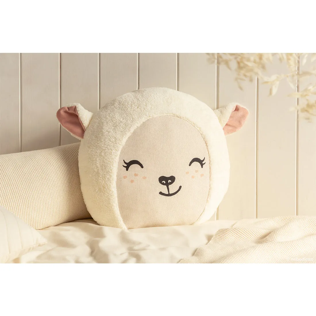 nobodinoz Sheep Cushion Natural