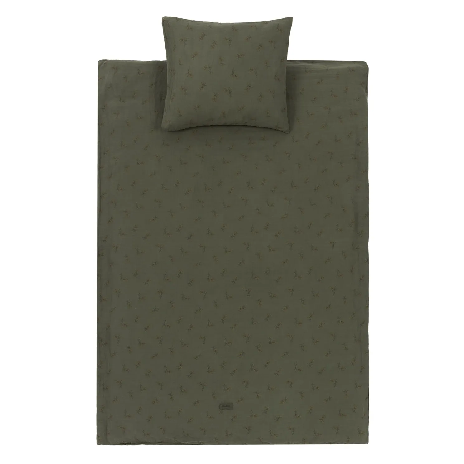 nobodinoz Wabi Sabi Washed BB Duvet Cover Set Flore Vetiver