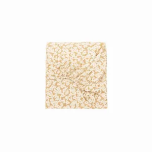 nobodinoz Washed Muslin Baby Fitted Sheet Wabi-Sabi Golden Brown Sakura