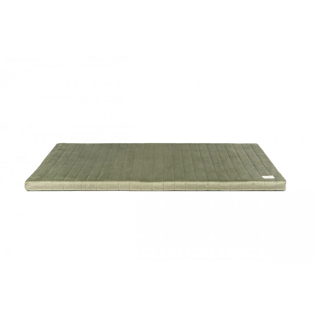 nobodinoz Zanzibar Velvet Play Mattress Olive Green