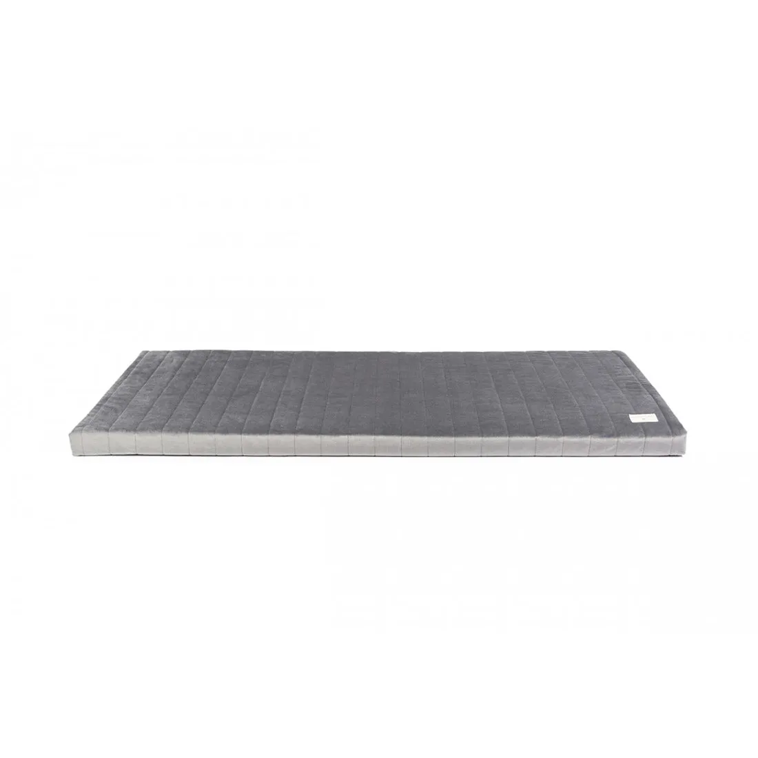 nobodinoz Zanzibar Velvet Play Mattress Slate Grey