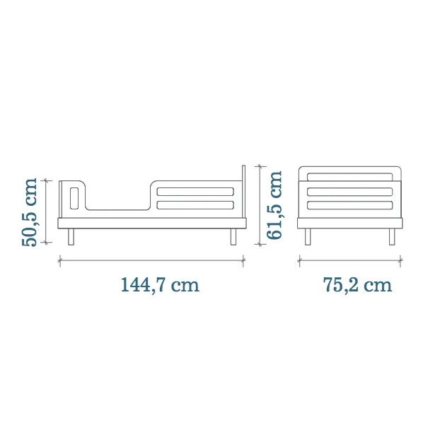 Oeuf Classic Toddler Bed Birch (Pre-Order; Est. Delivery in 6-10 Weeks)