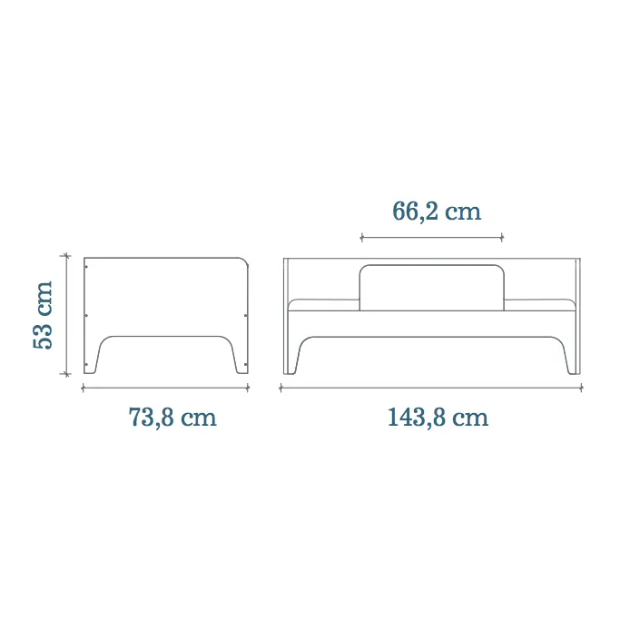 Oeuf Perch Toddler Bed Walnut