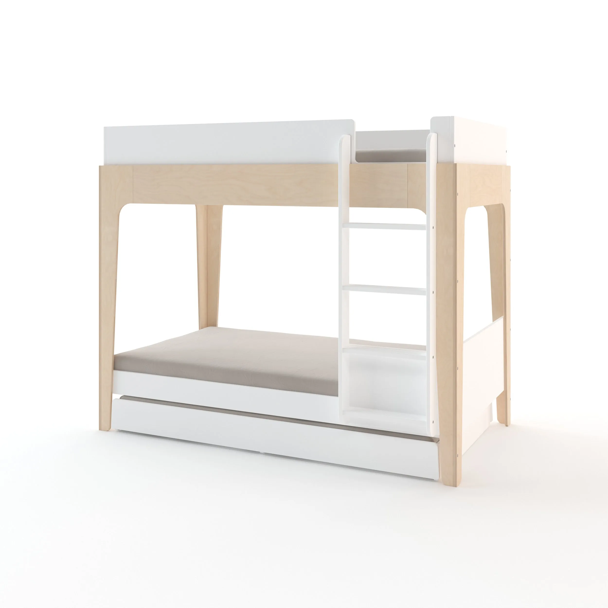 Oeuf Perch Trundle Bed with Vertical Ladder
