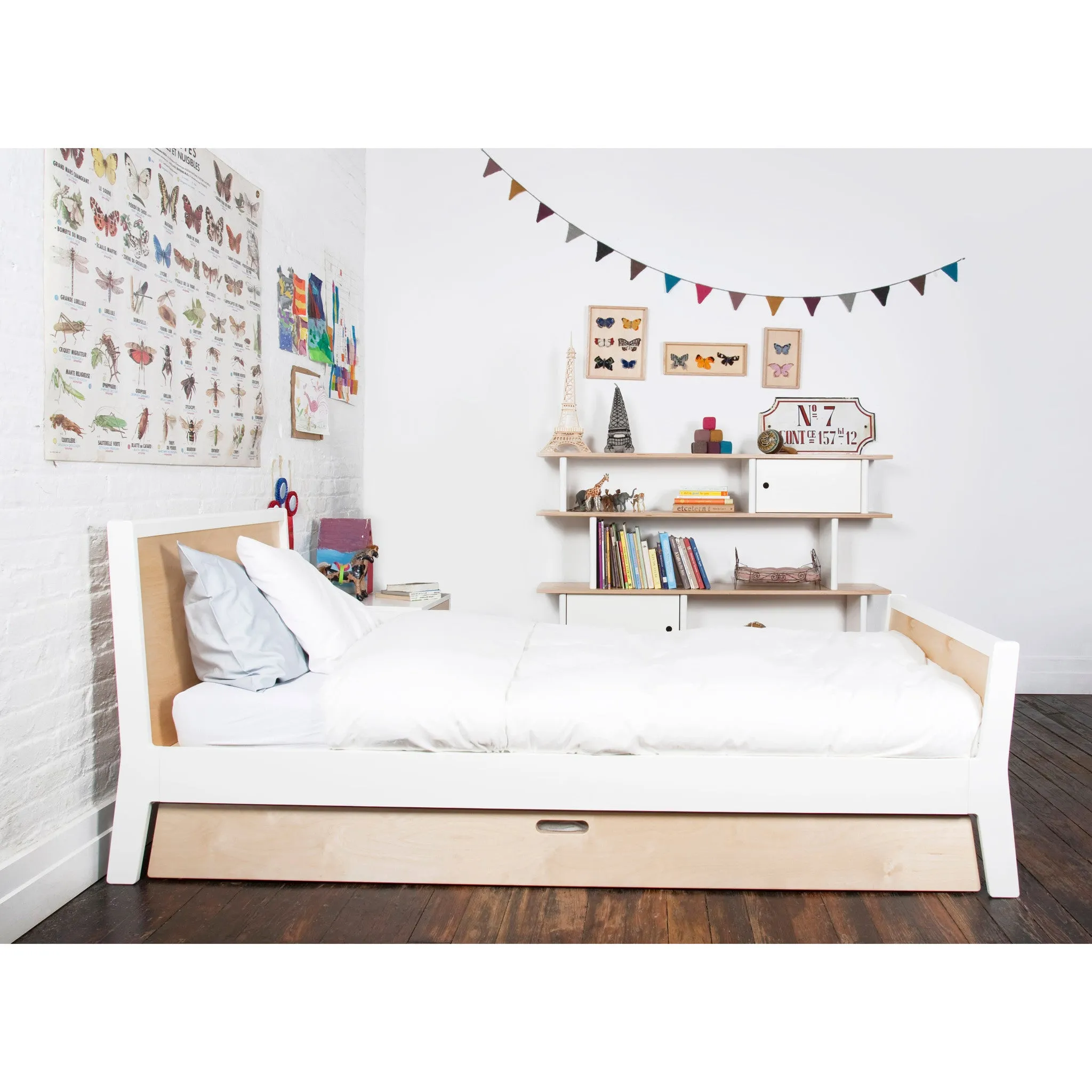 Oeuf Sparrow Trundle Bed Birch