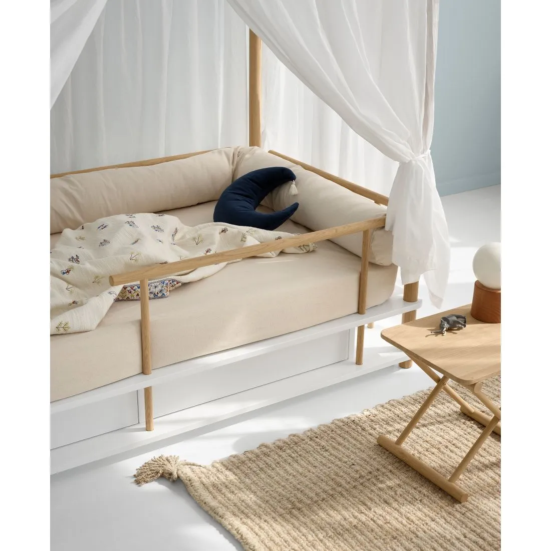 Oliver Furniture Camp Canopy Bed - White/Oak