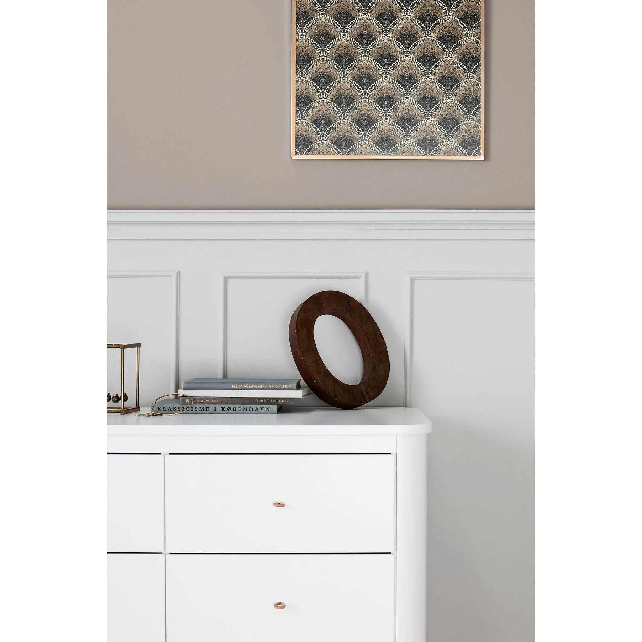 Oliver Furniture Wood Dresser 6 Drawers White/Oak