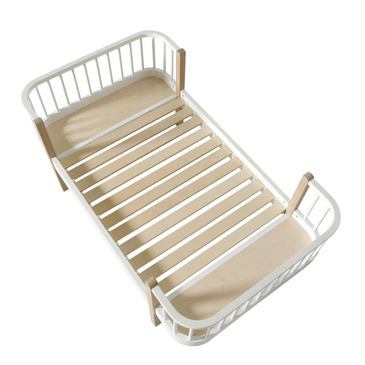 Oliver Furniture Wood Junior Bed White/Oak (Pre-Order; Est. Delivery in 6-10 Weeks)