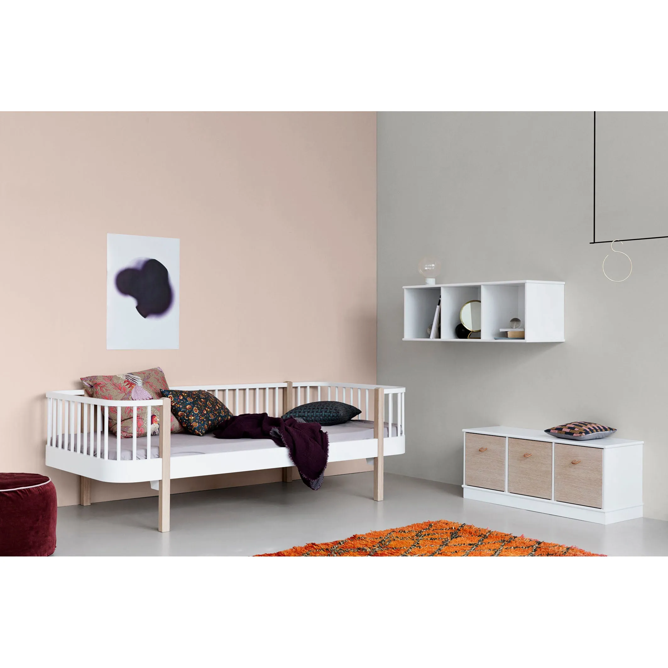 Oliver Furniture Wood Junior Day Bed White (Pre-Order; Est. Delivery in 6-10 Weeks)