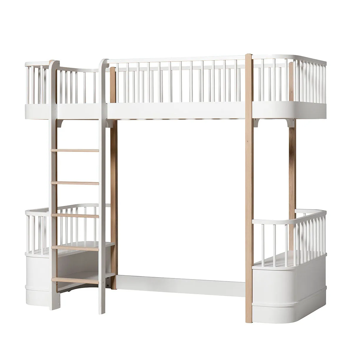 Oliver Furniture Wood Loft Bed Ladder Front White/Oak