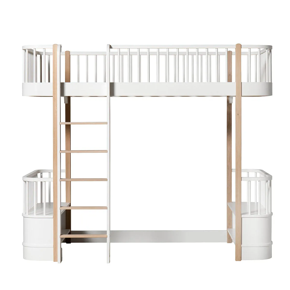 Oliver Furniture Wood Loft Bed Ladder Front White/Oak