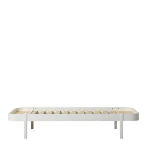 Oliver Furniture Wood Lounger Bed 90 - White (Pre-Order; Est. Delivery in 6-10 Weeks)