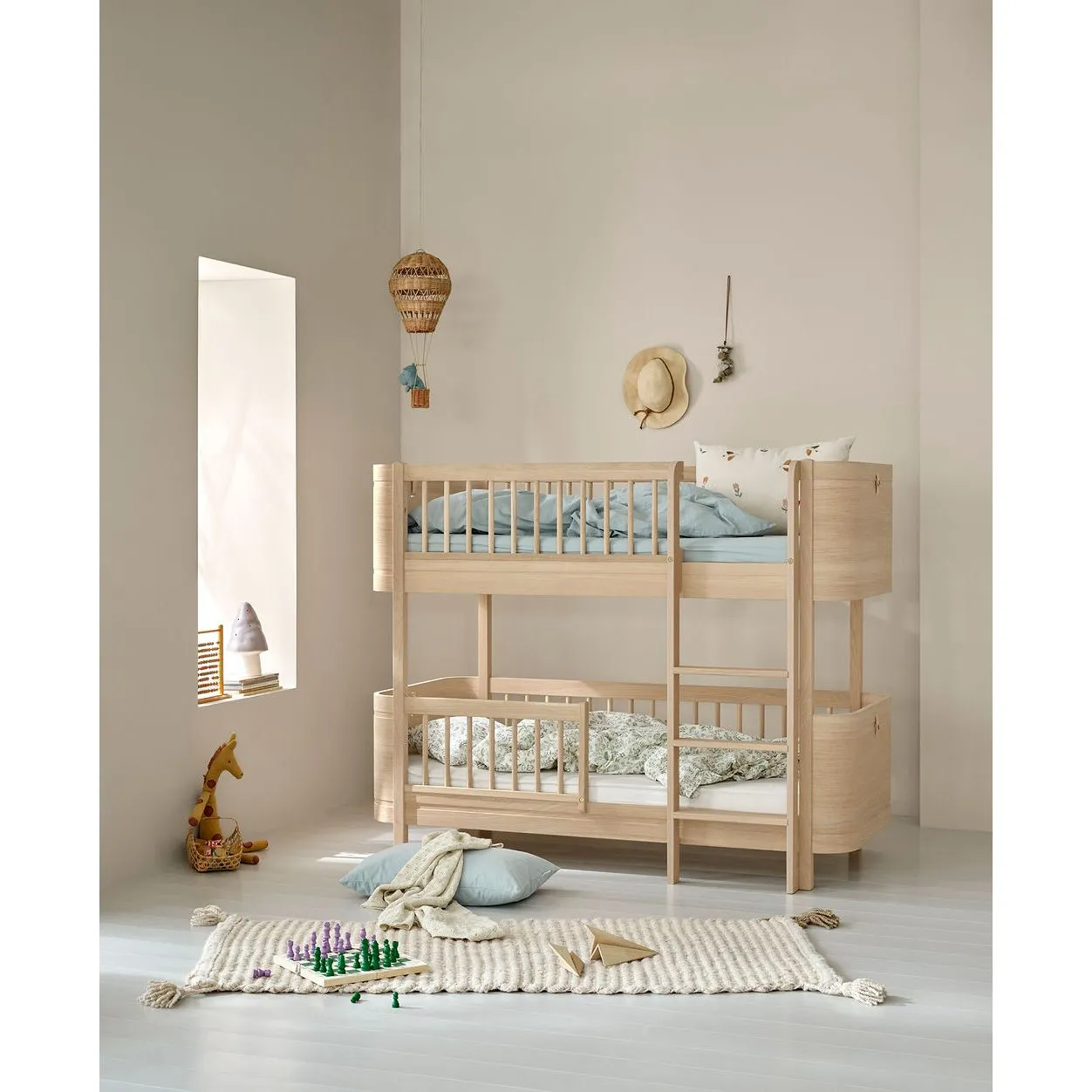 Oliver Furniture Wood Mini  Low Bunk Bed Oak