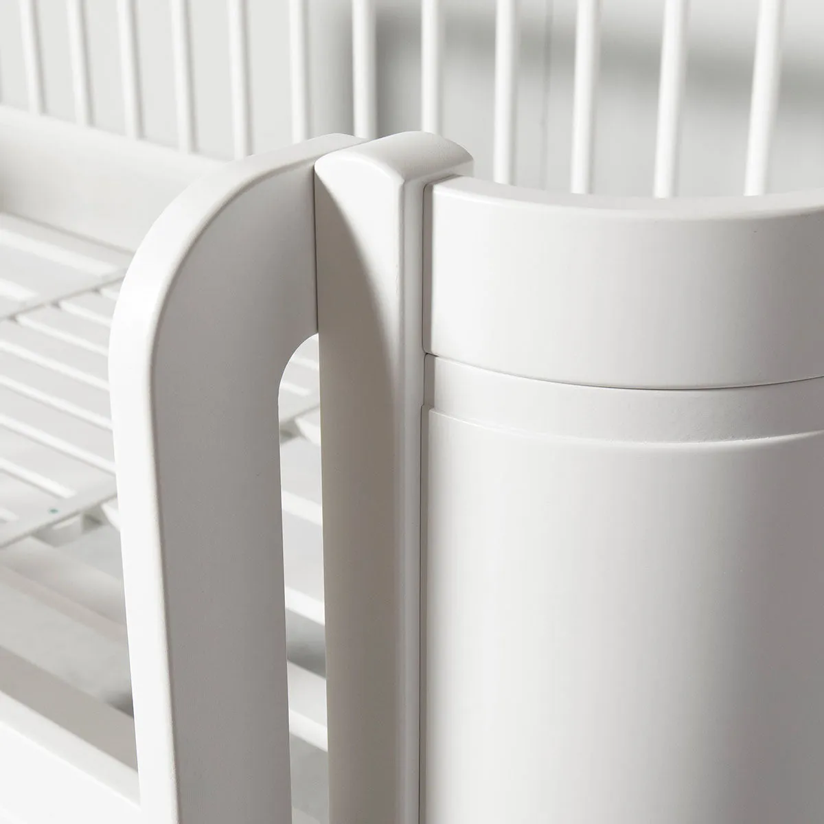 Oliver Furniture Wood Mini  Low Loft Bed Ladder Front White