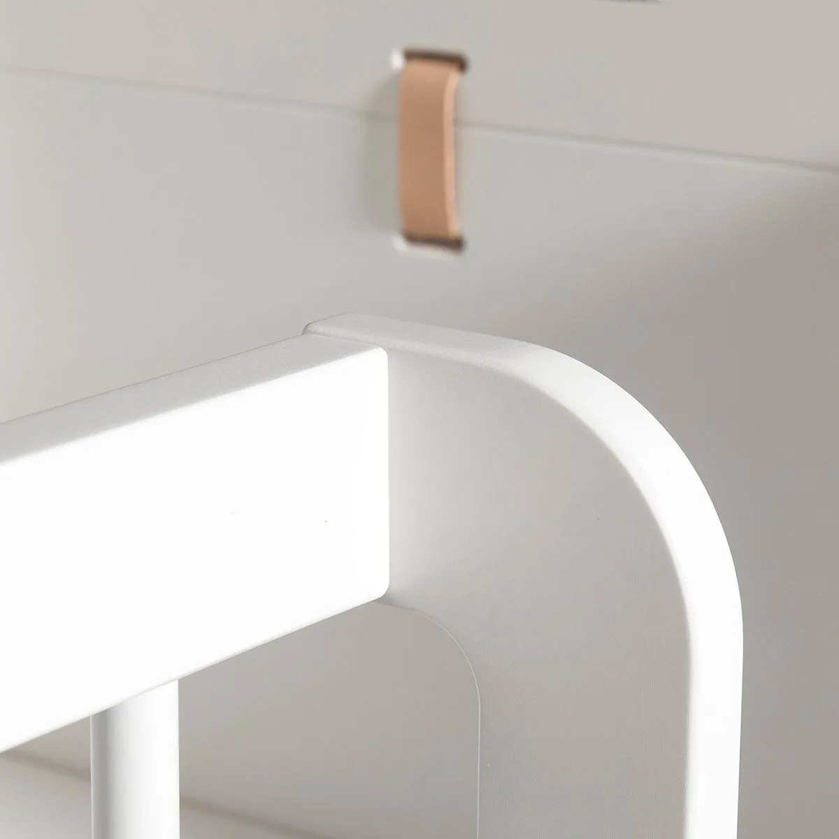Oliver Furniture Wood Mini  Low Loft Bed Ladder Front White/Oak (Pre-Order; Est. Delivery in 6-10 Weeks)