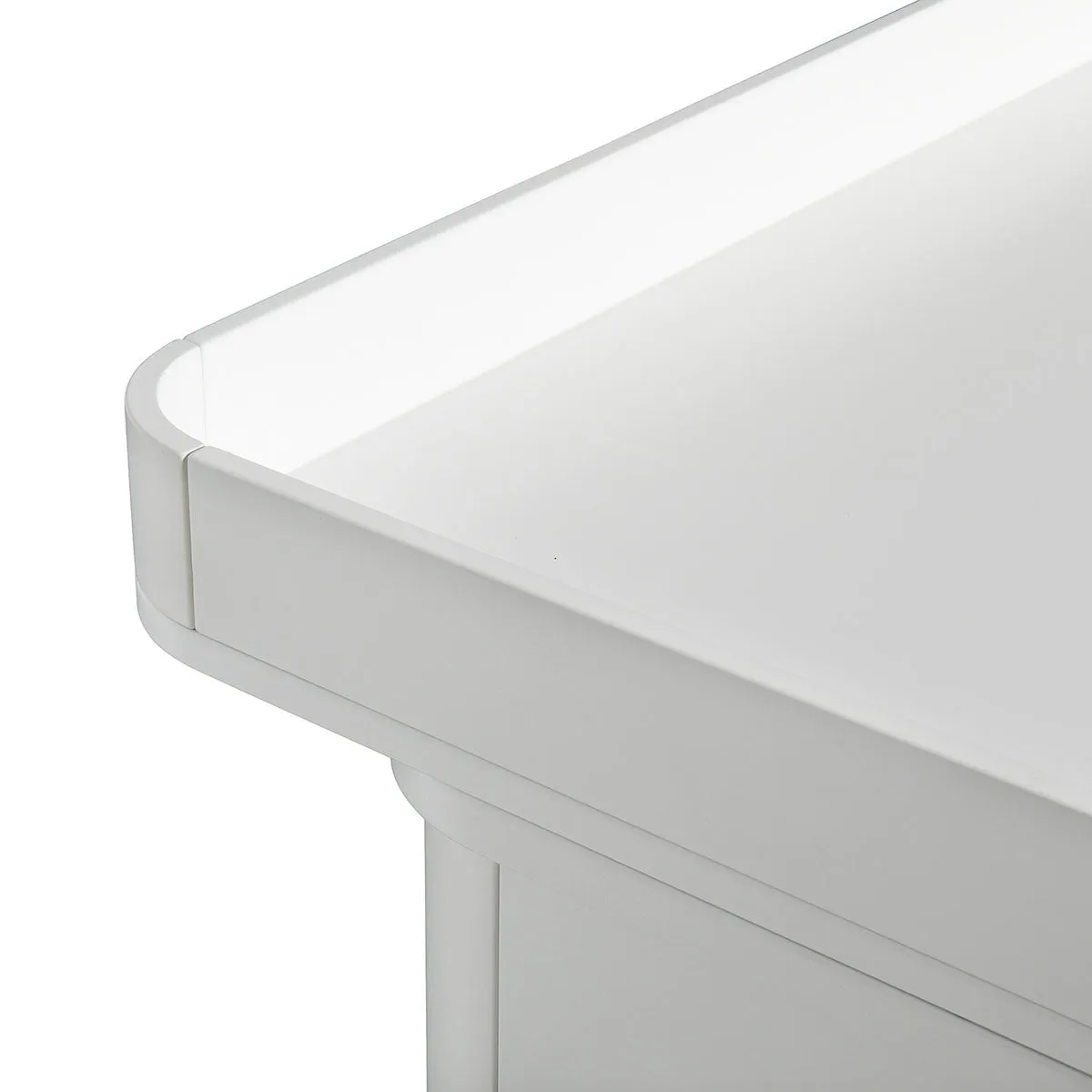Oliver Furniture Wood Nursery Plate Small White for Wood Dresser 6 Drawers (Pre-Order; Est. Delivery in 6-10 Weeks)