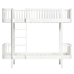 Oliver Furniture Wood Original Bunk Bed Ladder Front White (Pre-Order; Est. Delivery in 6-10 Weeks)