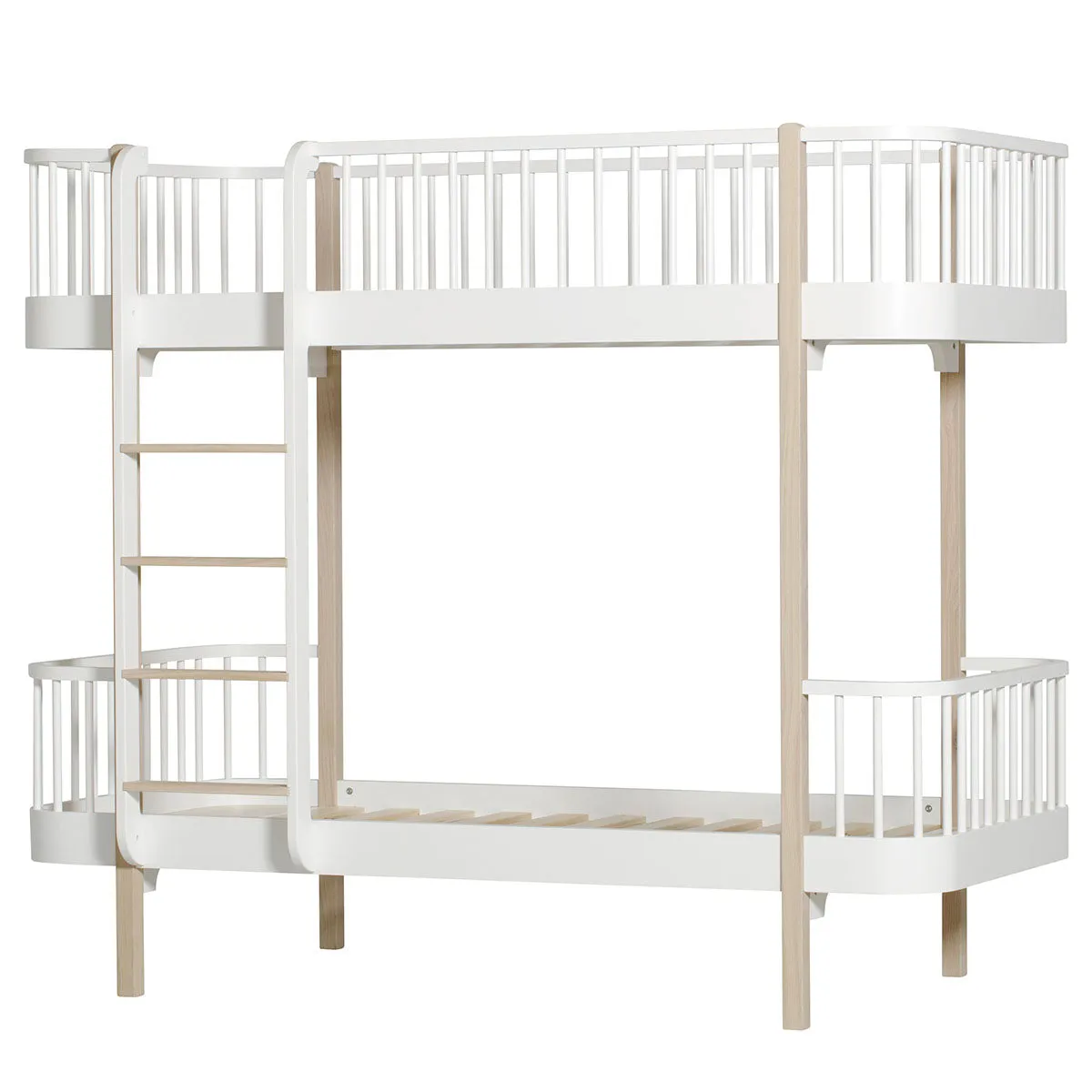 Oliver Furniture Wood Original Bunk Bed Ladder Front White/Oak
