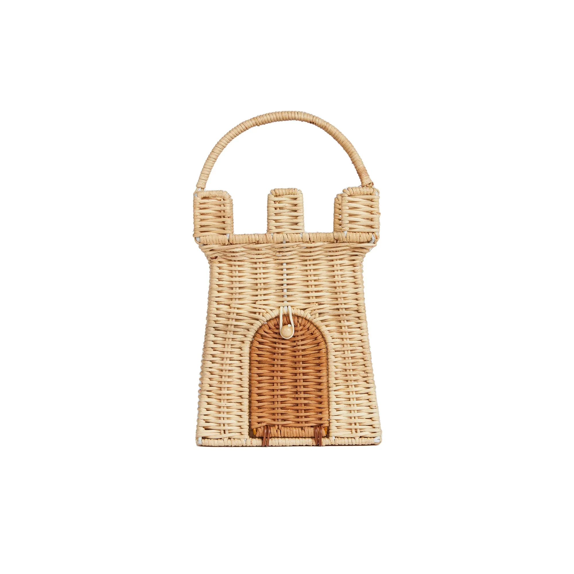 Olli Ella Rattan Castle Bag