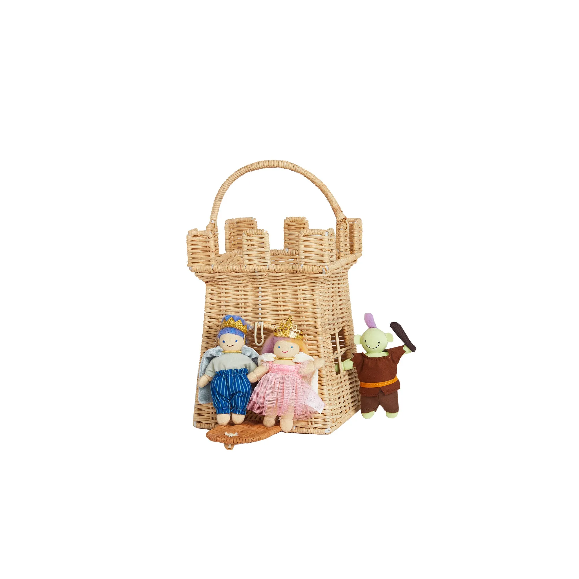 Olli Ella Rattan Castle Bag