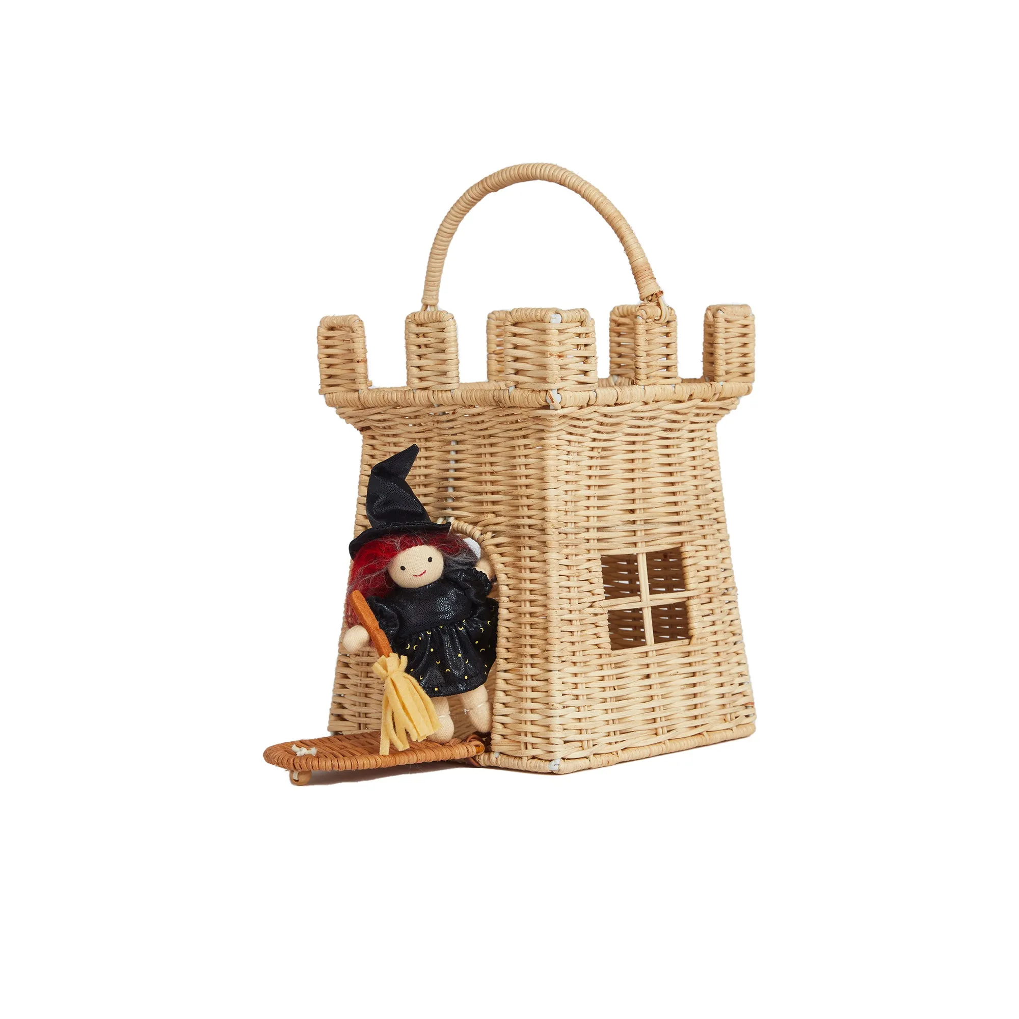 Olli Ella Rattan Castle Bag