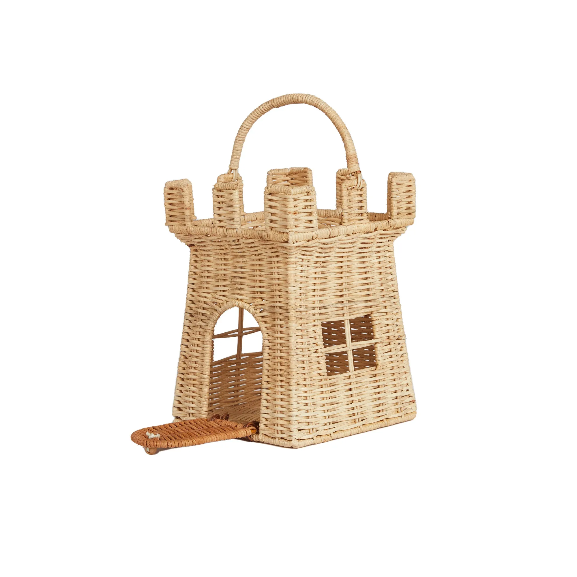 Olli Ella Rattan Castle Bag