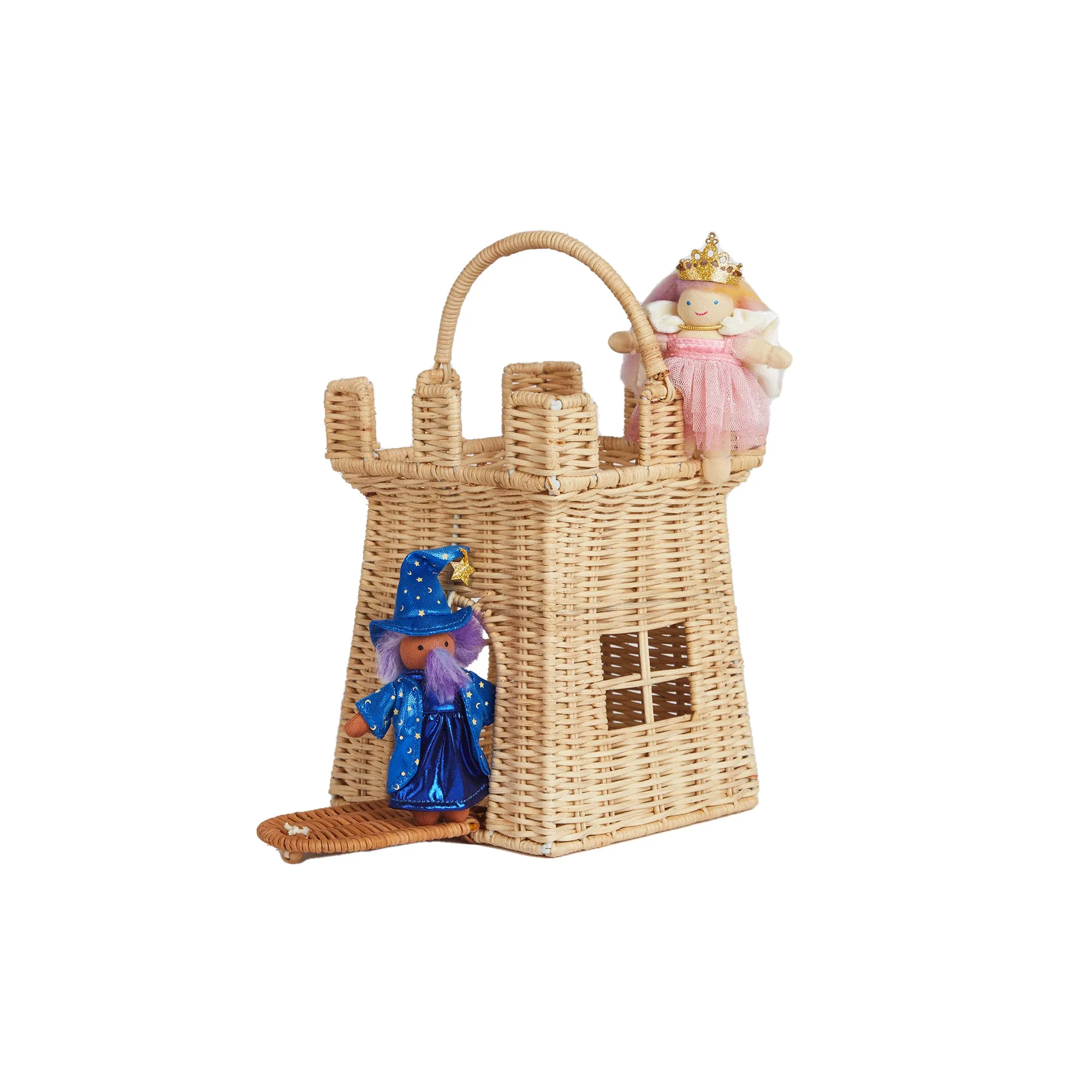 Olli Ella Rattan Castle Bag