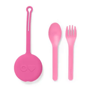 OmieBox 2 - Fork/Spoon/Pod Set Bubble Pink