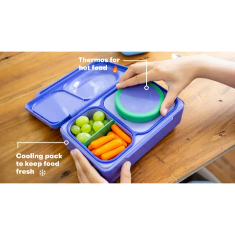 OmieBox Up Insulated Hot & Cold Bento Box - Cosmic Blue