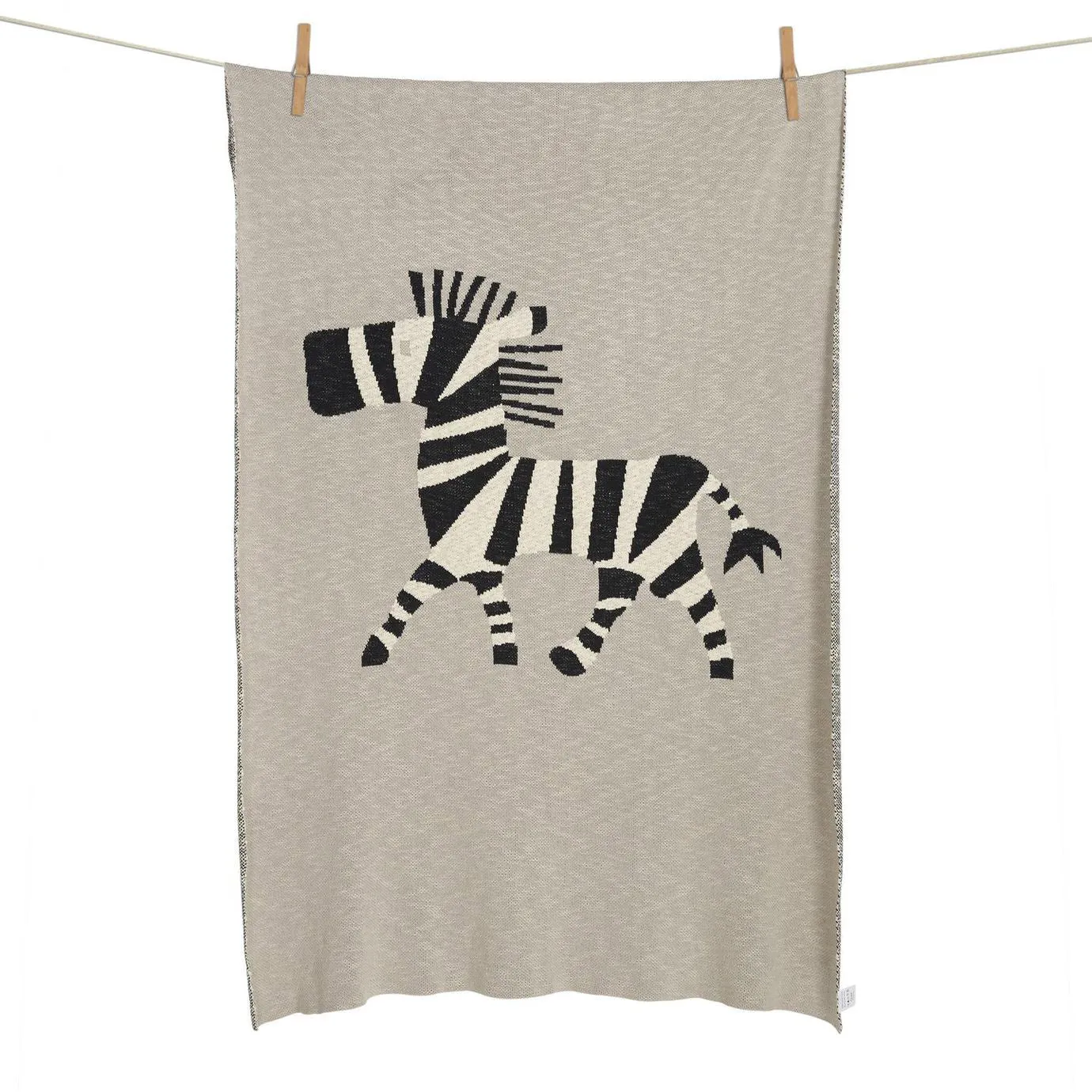 Quax Knitted Blanket - Zebra - 100x160cm