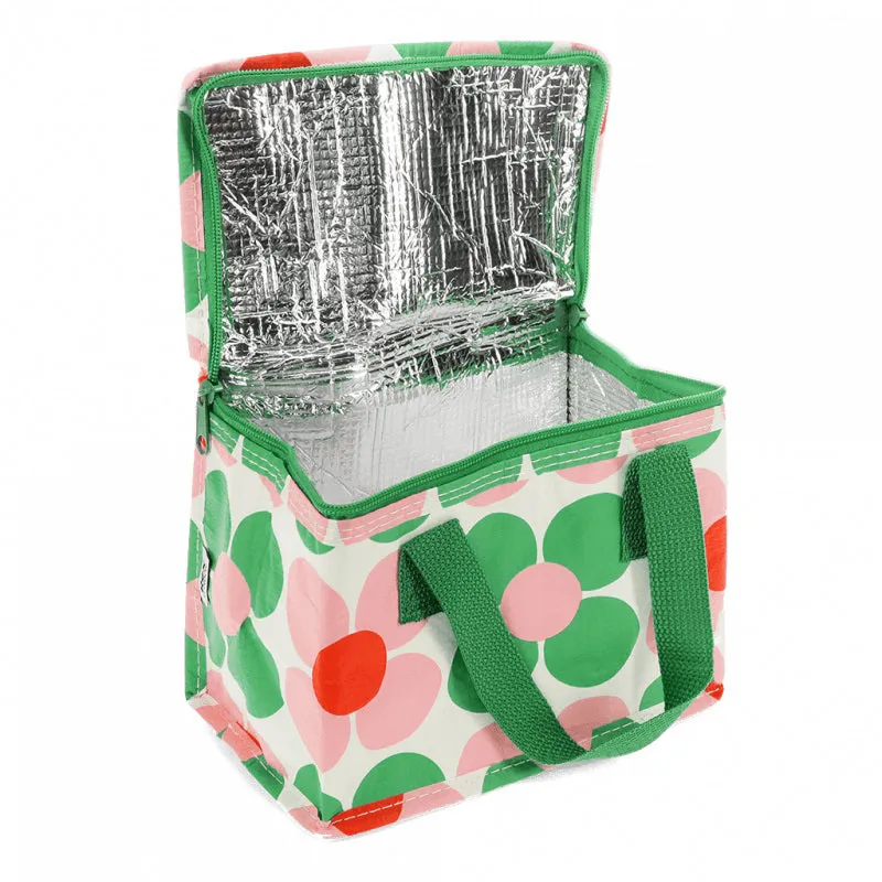 Rex Lunch Bag - Pink and Green Daisy