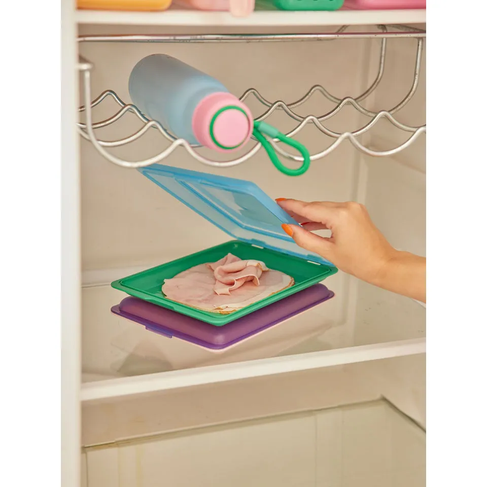 Rice DK Food Keeper in Color Green with Blue Lid - 470ml