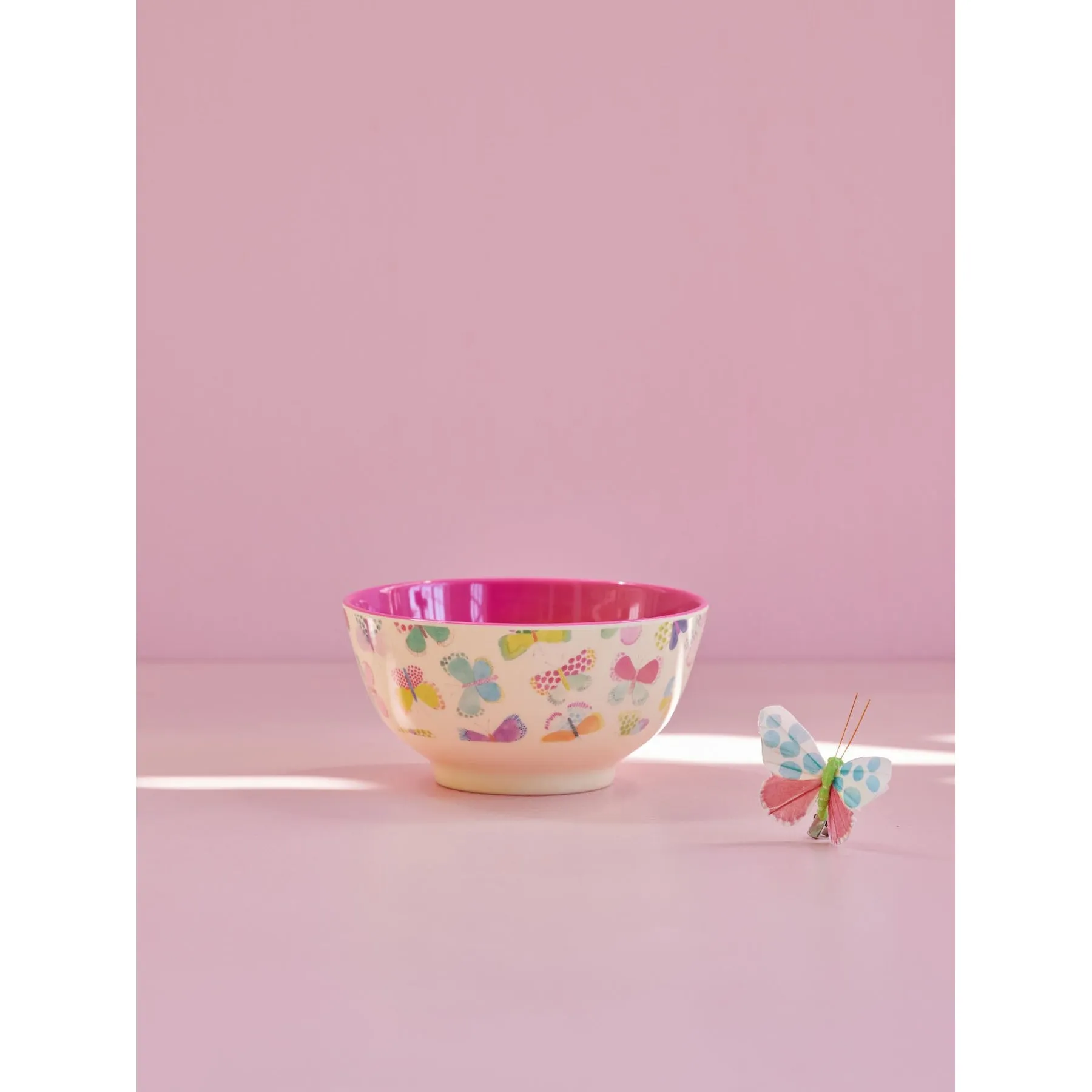 Rice DK Melamine Bowl with Butterfly Print - Medium - 700 ml