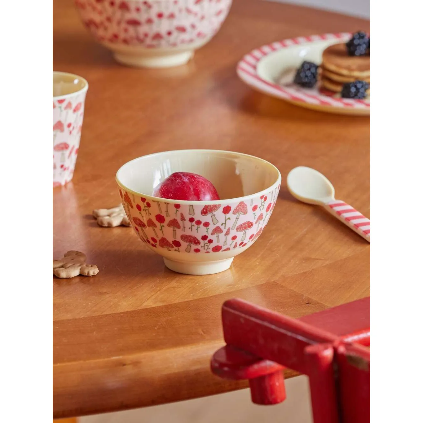 Rice DK Melamine Bowl with Pink Happy Forest - Medium - 700 ml
