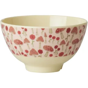 Rice DK Melamine Bowl with Pink Happy Forest - Medium - 700 ml
