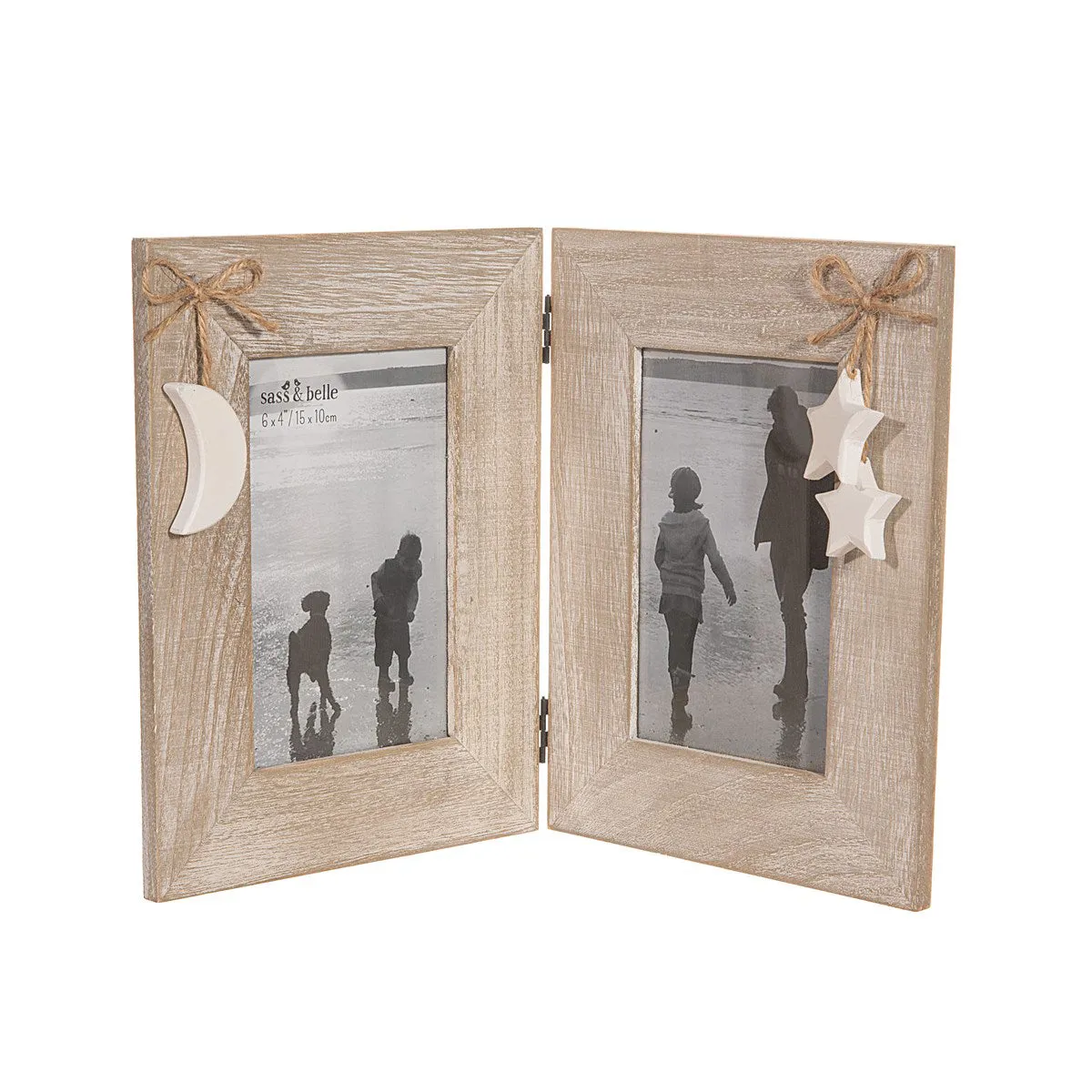 RJB Stone Moon and Stars Double Frame