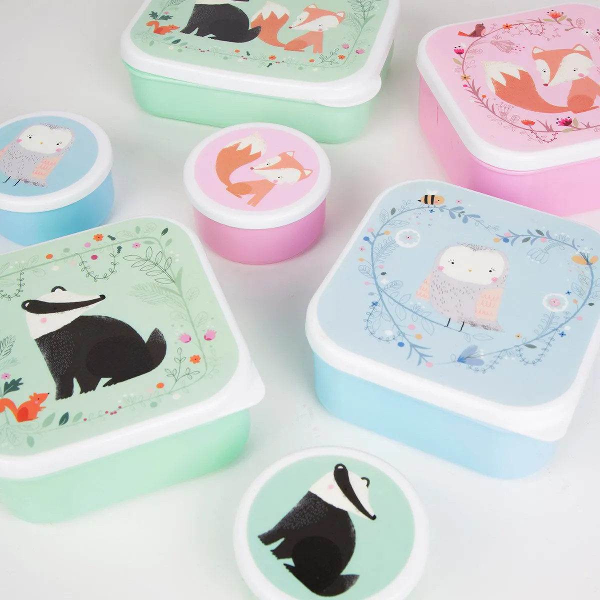 RJB Stone Square Woodland Friends Fox Box