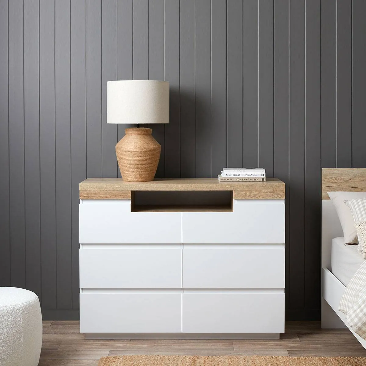 Sadie Six Drawer Mocka