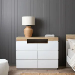 Sadie Six Drawer Mocka