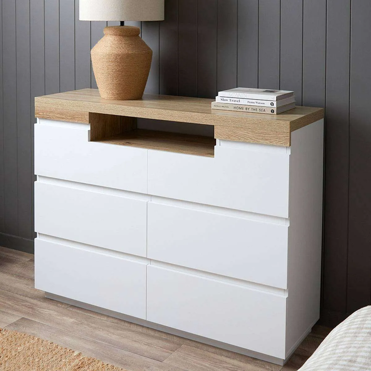 Sadie Six Drawer Mocka