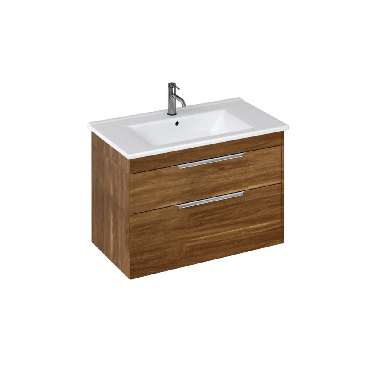 Shoreditch Double Drawer Wall Hung Vanity Unit With Basin